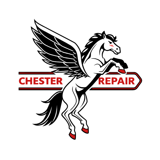 Chester Repair Logo - Horse with wings